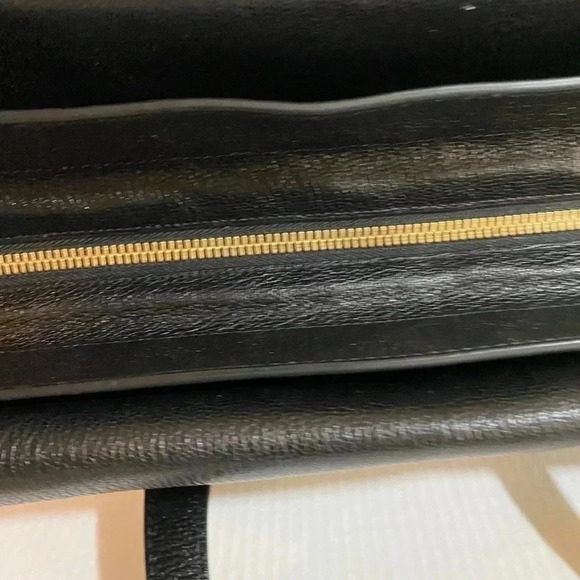 Henri Bendel black leather woven satchel handbag - Picture 13 of 14